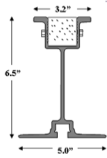 6.5" Aluminum Beam